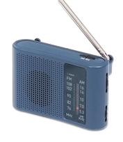 HAC AM/FM pocket radio approx. W10 x D3.5 x H6.5cm W10×D3.5×H6.5cm tamsiai mėlyna