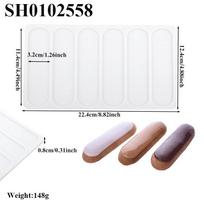 Eclair Dessert Baking Tools Chocolate Puff Silicone Mold Long Strip Puff Cake Mold Kitchen Supplies Pastry Silicone Bakeware