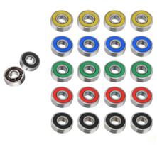 20pcs 608RS Skateboard Bearings, Roller Skate Wheel Scooter ABEC-9 Rubber