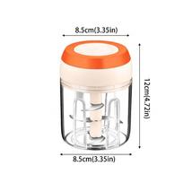 Multi-Function Vegetable Grinder Hand-Operated Garlic Press Mini Food Processor  Food Preparation oranžinė