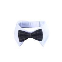 Fastener Tape Soft Lapel Handsome Dog Cat Collar Necktie Pet Supplies pilka