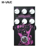 M-VAVE MINI-AMP Preamp Pedal | 9 Classic Amp Tones, 3-Band EQ & True Bypass for Guitar/Bass Live/Studio/Recording