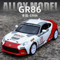 Boxed 1:32 Toyota GR86 Alloy Car Model Simulation Collection Desktop Ornaments Children's Toy Car Boy's Game Vehicle Gift balta