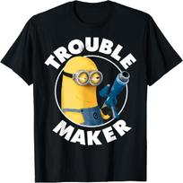 Despicable Me Minions Kevin Trouble Maker Graphic T-Shirt T-Shirt S įvairiaspalvis