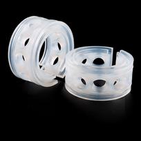 1 Pair Transparent Universal Car Shock Absorber TPE Spring Buffers High Strength Safety Accessories C Plus