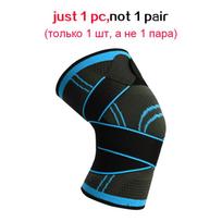 1PC Athletic Kneepad Men Pressurized Elastic Knee Pads Support Fitness Gear Basketball Volleyball Brace Protector L