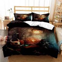 3D Printing Game Hollow Knight Bedding Set Duvet Cover Comforter Bed Single Twin Full Queen Youth Girl Boys Gift Home Textiles EU Single(135*200cm)3pcs