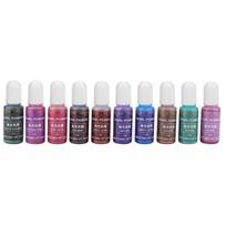 10 Colors 15g Epoxy UV Resin Coloring Dye Colorant Pigment   Art Crafts (#A)