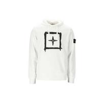 Stone Island Ss21 Compass Badge Logo Hooded Sweatshirt Unisex Sweatshirt White 741565894-V0001 XL