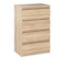 Sonoma ąžuolo komoda su 4 stalčiais 60 CM TV spintelė Svetainės Miegamojo baldai
