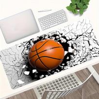 Giant Basketball 3D Printing Game Mouse Pad Desk Mouse Pad Cute HD Desk Pad Extended Gaming Keyboard Mats Large XXL Gamer 600x300x2mm