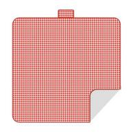 Outdoor Picnic Blanket Waterproof Sand-proof Beach Blanket Extra Large Portable Rectangle Foldable Camping Moisture-proof Mat with Carry Strap M raudona