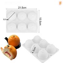 Durable Silicone Orange Fruit Mold Cake and Jelly Pan with Multiple Cavities Reusable Mould for Baking Treats in Any Kitchen