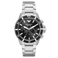 Emporio Armani AR11360 Vyriški kvarciniai laikrodžiai Juodas ciferblatas 43MM + Dėžutė
