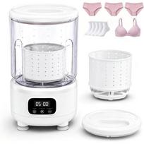 Mini Underwear Washing Machine,2L Portable Washer with Spin Dry Basket,Rechargeable Cordless Laundry Washer for Bras,Socks, Baby Clothes balta