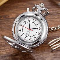 Hot Sale Unique Steampunk Style Train Locomotive Quartz Pocket Watch Fashion Luminous Vintage Clock Necklace Round Shape Watch fashion sidabras