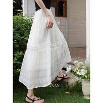 Women's Elegant Lyocell A-Line Midi Skirt L abrikosas