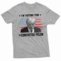 Convicted Felon Shirt DJT Donald Trump USA Support Shirt Election 2024 T-Shirt 3XL