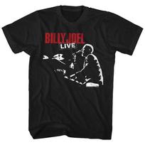 Billy Joel 81 Tour Piano Man Live on Stage Men's T Shirt Soft Rock Music Merch L