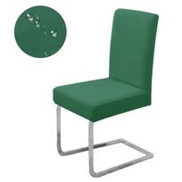 Elastic Waterproof Chair Cover Plain Spandex Dining Room Seat Covers Chair Protector for Restaurant Kitchen Banquet Seat Case 1-pc žalia