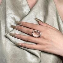 Silver Tone Open Ring Open Design White Crystal Twisted Claw Crystal Ring  Party Jewelry 1