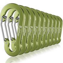 Carabiner Large Rust-Free Ultra Light Aluminum Key Carabiner Sturdy 7cm large žalia