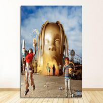 „Star Rodeo Astroworld“ albumo drobės tapyba Plakatai ir spaudiniai Sienų menas gyvenamojo kambario namų dekoravimui Naujas plakatas Travis Scott Music 21cm×30cm NoFrame