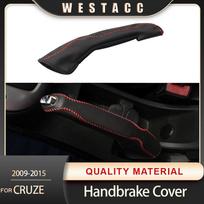 Car Leather Gear Handbrake Cover Hand Brake Grip for Chevrolet Cruze Sedan Hatchback 2009 - 2015 Interior