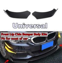 2pcs Universal 3D Carbon Fiber Style Front Bumper Splitter Lip Body Protector Diffuser Kit for Car