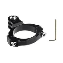 Metalinis O formos dviračio vairo tvirtinimo laikiklis Gopro kamerai black