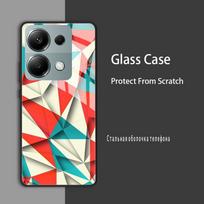 For Xiaomi Poco M6 Pro 4G Case Cover Tempered Glass Case Hard Shockproof Coque Bumper For Poco C65 4G X6 Pro 5G Protect Case Poco M6 Pro 4G