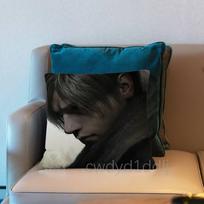 Leon Kennedy Resident Evil 4 Pillow Case Short Plush Sofa Decorative Gift Home Double-sided Printing Cushio 30cmx30cm