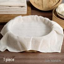 Grynos medvilnės garų matelis, nelipni marlė ryžiams, tofu ir filtravimui Pure Cotton Square Steamer Cloth