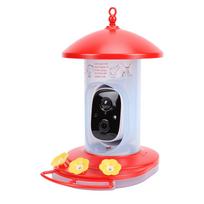 Smart Bird Feeder with Camera WiFi 2MP 1080P HD Wide Angle Solar Powered Water Proof Bird Watching Feeder with APP for