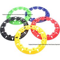 Keturračių ir smėlio kartingų ratlankių dangteliai: 6 , 7 , 8 , 10  Ratlankiai - Dekoratyviniai ir Apsauginiai 10-inch yellow