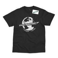 Stark Industries Gaublys Įkvėptas Geležinio žmogaus Tony Starko Spausdinti marškinėliai Unisex marškinėliai M white