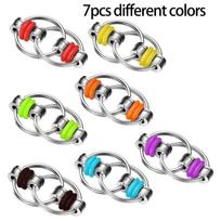 7/21/49pcs Bicycle Iron Chain Fidget Toys Keychain, Fidget Flippy Chains For Anxiety Stress Relief For Adults