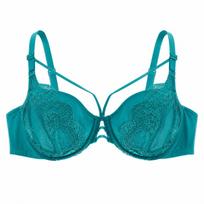Nėriniuota moteriška liemenėlė, „Bodyflirt“, žalia