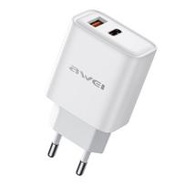 Įkroviklis Awei PD81-EU 22.5W USB-A / USB-C baltas