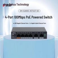 Dahua 5-Port 60W PoE Ethernet Switch (DH-S1800C-4ET2GT-60) CN plug (adapter included)