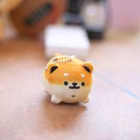 Toast Plush Animal Pendant Shiba Inu Cartoon Plush Doll Toy Kawaii Cute Bread Dog Key Chain  Gift Shiba Inu