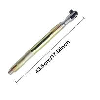 Off Set Extension Wrench High Torque 1/2 Inch Metal Shock Resistant Tight Reach Offset Wrench Set for Electric Drill Tire Repair geltona