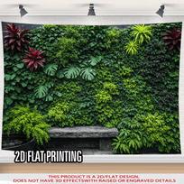2D Lush Greenery Wall Tapestry with Monstera Leaves for Home & Party Decoration 47.2x31.5inch/120*80cm