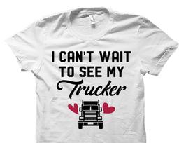 Truck Driver Wife Shirt. Trucker Wife Shirt. Truck Driver Gift. Trucker Wife Gift. Truck Shirt. Trucker T-Shirt. Truck Driver Tshirt #OS4325 S