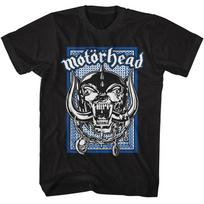 Motorhead Snaggletooth War-Pig Mascot Blue Playing Card Men's T Shirt 3XL