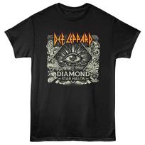 Def Leppard Diamond Star Halos Album Cover Men's T Shirt Rock Band Merch S