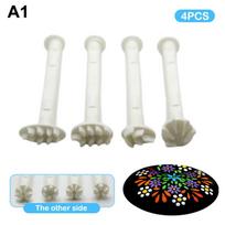 4/5pcs Flower Floral Dotting Tools Dot Painting Pen Embossing Tool Art Stamp Pen DIY Graffiti Flowers Butterflies Moon Pattern