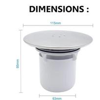 1*Dušo nutekėjimo dangtelis Dušo sifono dangtelis Dušo išleidimo angos dangtelis Dušo atliekų sifono dangtelis Dušo padėklo išleidimo angos pakeitimas Greitas pratekėjimas white