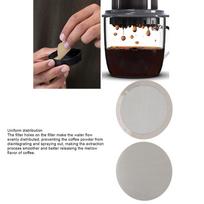 Stainless Steel Disk Coffee Filter Mesh Screen French Press Filter  For Coffee Brewing Pot 2#