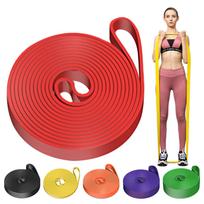 Training Tube Resistance Band Stretch Band Pull-up Tube Rubber Band raudona
